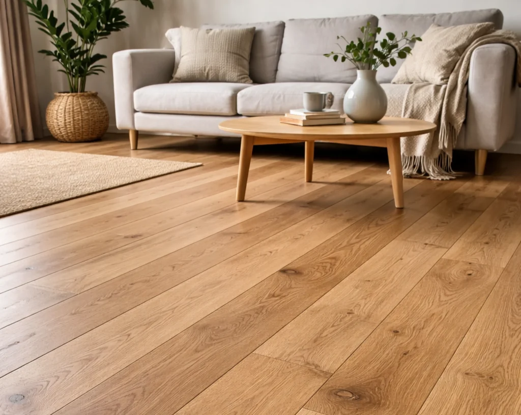 Ekgolv i Stockholm av träslaget ek